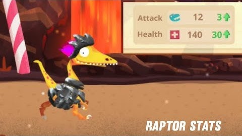 Dino bash raptors levels and stats
