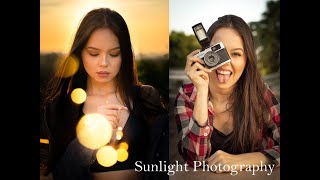 Sunlight Photography Girl Hot Model Poses Caputre Sun Yellowbag & Skirt Fashion