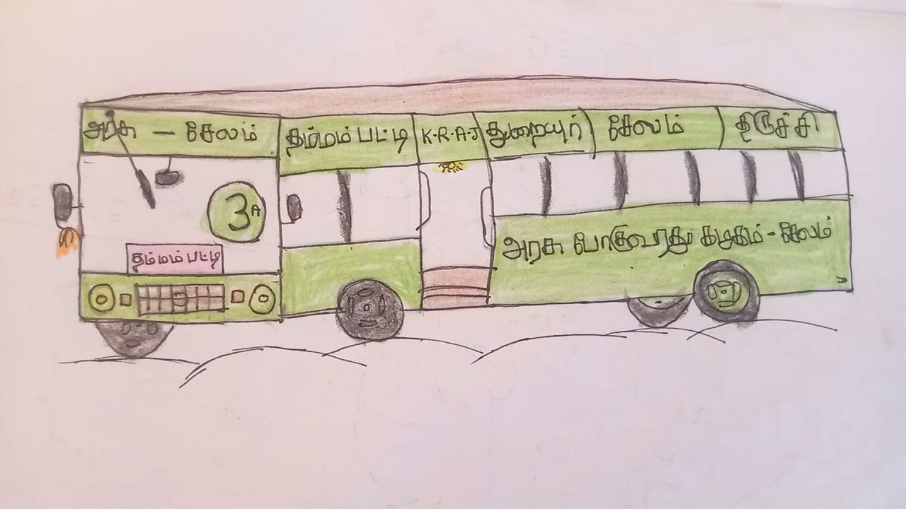 TNSTC bus drawing