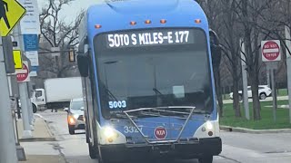 Repowered Engine, #3327, Rt 50 East 116 to S. Miles-East 177th 2015 Gillig BRT+CNG 40'