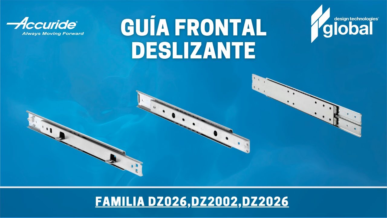 Guías bidireccionales para cajones Accuride / Global-Dtech