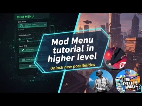 Mod Menu Tutorial (Higher Level) | Become a Game Moder!