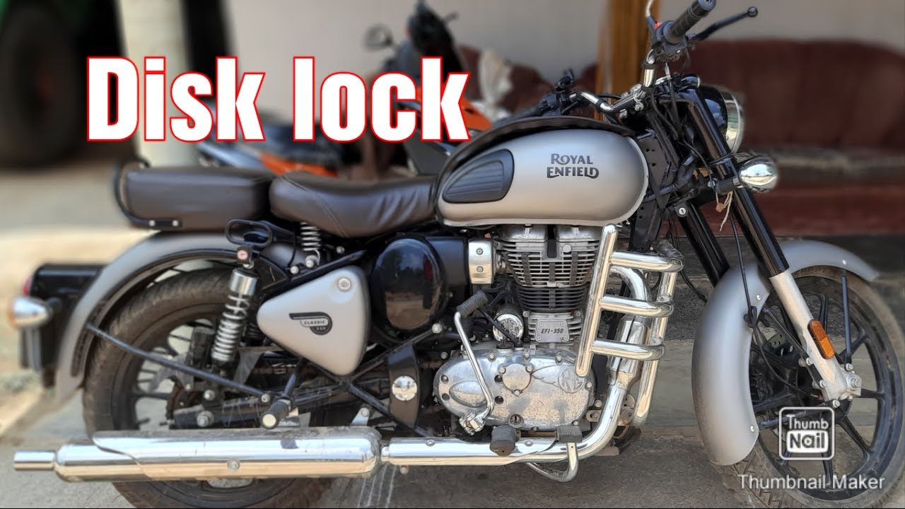 Royal Enfield safety Disk Lock YouTube