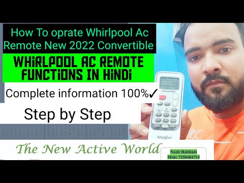 WHIRLPOOL NEW AC REMOTE DEMO IN HINDI|Convertible|How To oprate