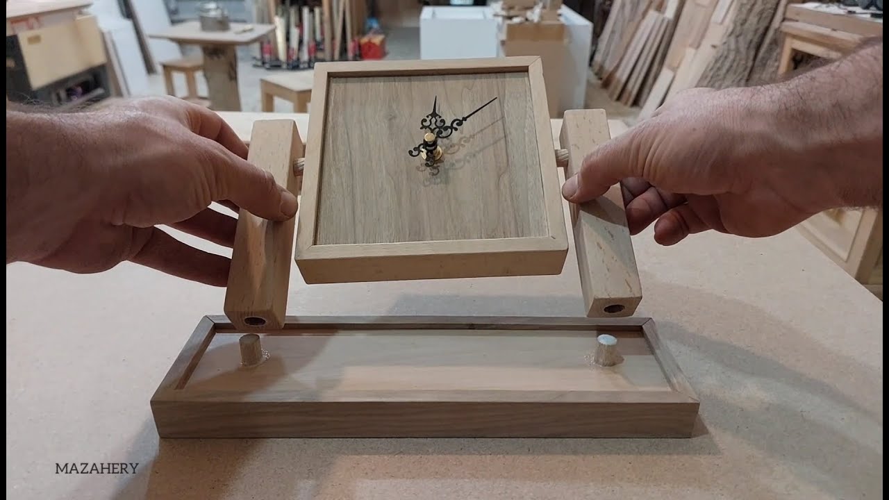 wooden clock YouTube