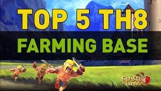 Clash of Clans - TOP 5 TH8 Farming Bases