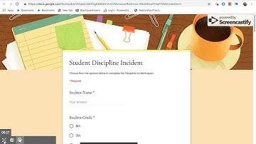 Google Form & Form Publisher for School Discipline