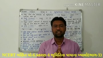 NCERT ગણિત || ધો-6 પ્રકરણ-4.|| ભૂમિતિના પાયાના ખ્યાલો(ભાગ-1):- અનિલ પ્રજાપતિ