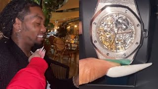 OFFSET GIVES CARDI B A BRAND NEW AP WATCH FOR VALENTINES DAY