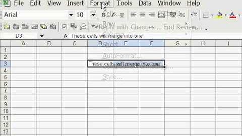 Homestudy UK - Excel 2003/XP Merge Cells