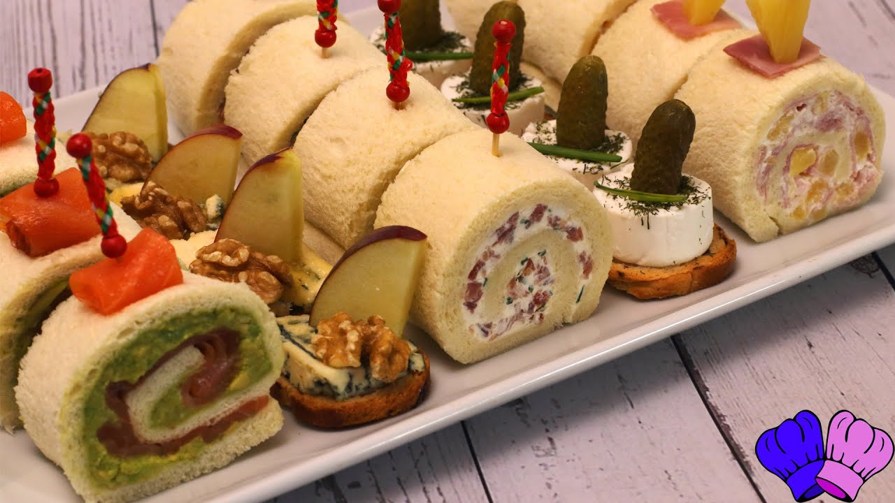 CANAPÉS fáciles y variados para FIESTAS | APERITIVOS fríos