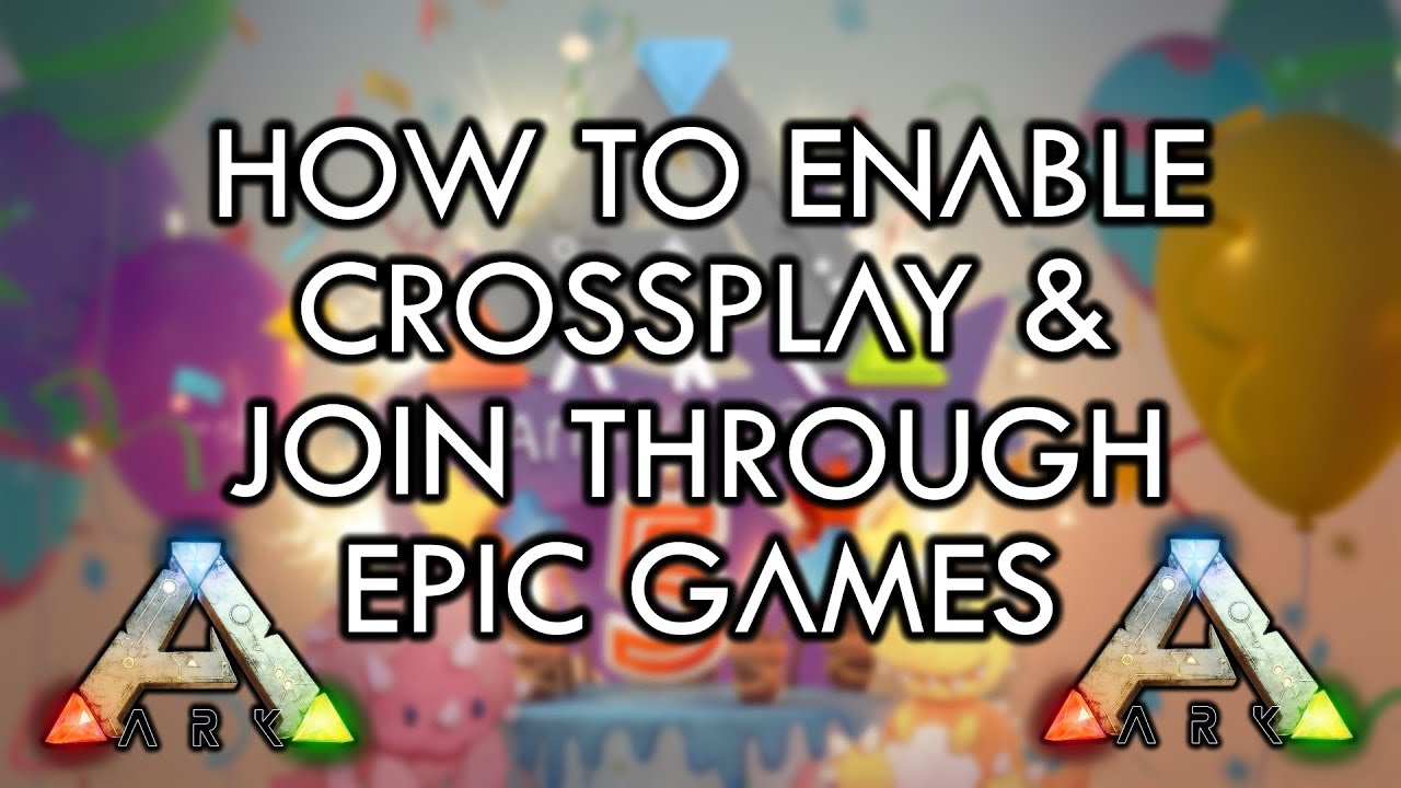 dok enkel en alleen door elkaar haspelen How to Enable ARK Cross-Play & Join Through Epic Games! - YouTube