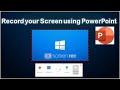 How to Record Screen using PowerPoint | Screen Recorder | TechKnow