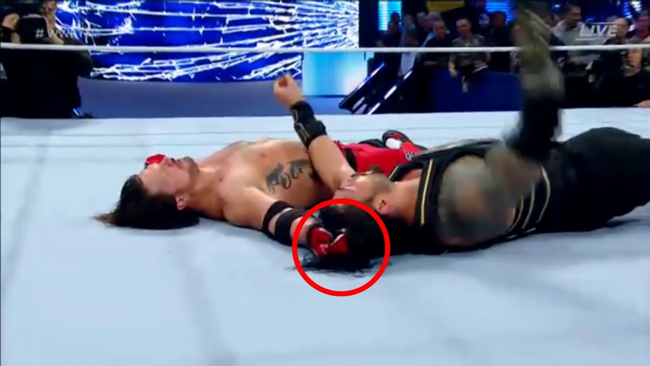 AJ Styles Tells Roman Reigns What To Do During Match Botch