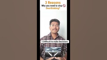 3 Reasons Why you need to Stop🚫 Overthinking? | Solution of Overthinking | By Meet patel #shorts