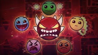 Beating the Hardest Level of Each Difficulty | Geometry Dash