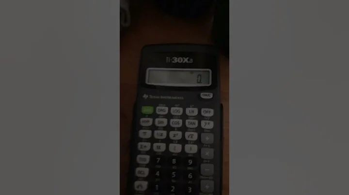 Texas Instruments TI-30XA Calculator Startup & Shutdown