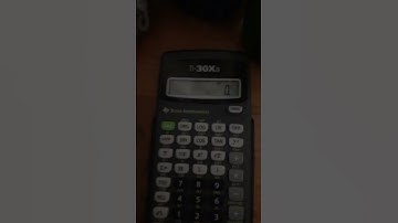 Texas Instruments TI-30XA Calculator Startup & Shutdown