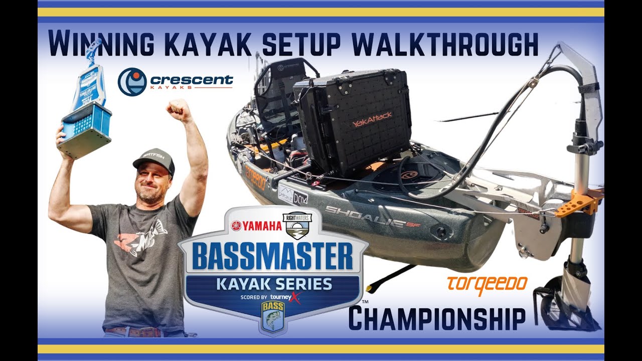 Winning Crescent Shoalie w/ Torqeedo 1103 Setup for Bassmaster Kayak Series Championship