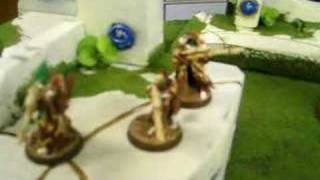 Blue Table Painting- Eldar Ruins Display