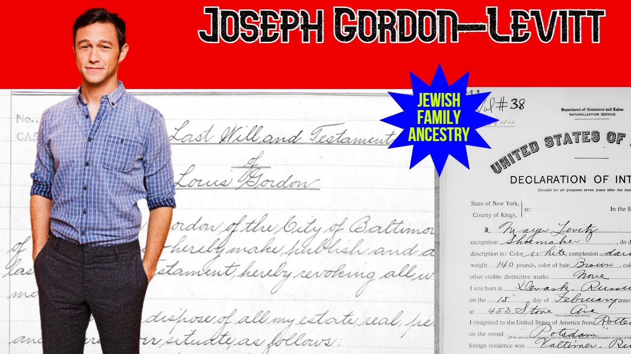 Genealogy of Joseph Gordon-Levitt | Famous Jews - YouTube