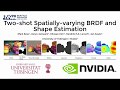 [CVPR20] Two-shot Spatially-varying BRDF and Shape Estimation