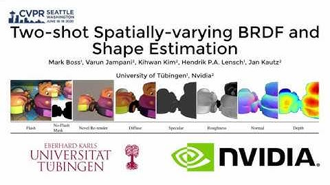 [CVPR20] Two-shot Spatially-varying BRDF and Shape Estimation