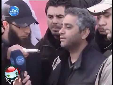 الفنان فضل شاكر يشارك السلفيين التظاهر في بيروت 2012 3 4