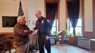 Swearing in of Police Chief Brandon Hill