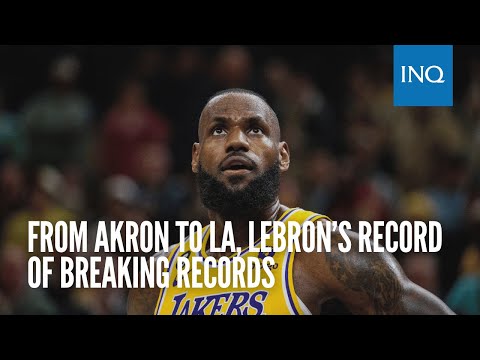 From Akron to LA, LeBron’s record of breaking records