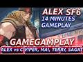 ALEX 14 MINUTES of GamePlay 🔥 SF6 ▰ Alex VS MAI, RYU, JP, TERRY, BISON, CAMMY, ▰🔥 Street Fighter 6