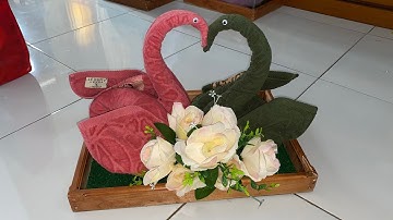 Hantaran Bentuk Angsa dari Handuk