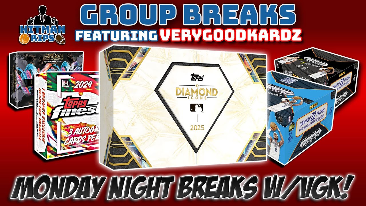 MONDAY NIGHT BREAKS w/VGK! Diamond Icons Baseball, $1,300 MINOR BOUNTY and More!