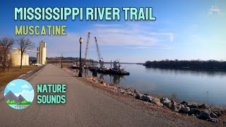 Virtual Running Videos for Treadmill | Mississippi River Trail | Virtual Run | Muscatine, Iowa, USA