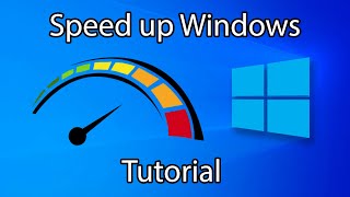 How To Speed Up Windows 10 - 2020 Tutorial Guide