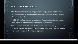 TFTP & BOOTP