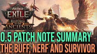 Path of exile 2 0 5 patchnote summary - The buffed, the nerfed and the survivor