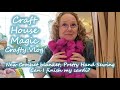 Craft vlog crochet blanket hand sewing and trying to finish my cardigan