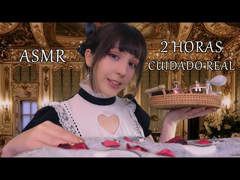 ⭐ASMR 2 Horas con tu Sirvienta Real 🫖 Atención Personal + Masaje + Cuento [Compilado 2h]