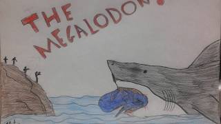 Megalodon vs the  small blue whale