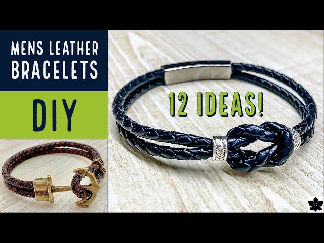 Tutorial for Valentine's Day Braid Leather Bracelets for Men from  LC.Pandahall.com | Leather bracelet tutorial, Diy leather bracelet, Braided  leather bracelet