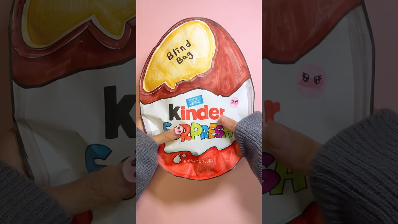 Kinder surprise blind bag 킨더 서프라이즈 블라인드백 #unboxing #diy #papercraft #kinderjoy #종이놀이