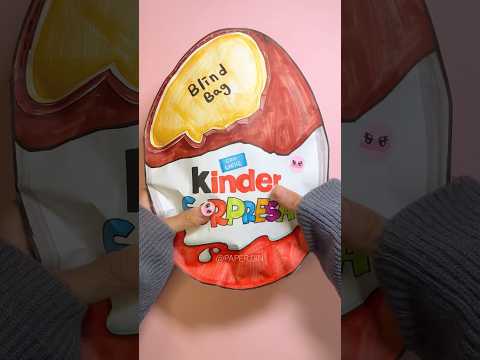 Kinder surprise blind bag 킨더 서프라이즈 블라인드백 #unboxing #diy #papercraft #kinderjoy #종이놀이