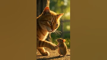 Will the Cat Save the Mouse from the Snake? 🐱🐭🐍  #cat #mouse #snake #shorts