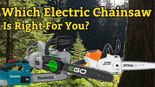 Cordless electric chainsaw testing and review – Part 1 – which battery chain saw is right for you?