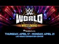 WWE World Official for WrestleMania 41 in Las Vega