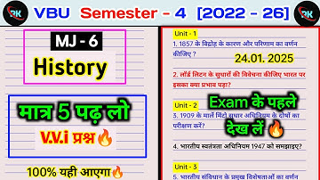 MJ 6 history important questions semester 4. Reasons and consequences of the rebellion of 1857. M...