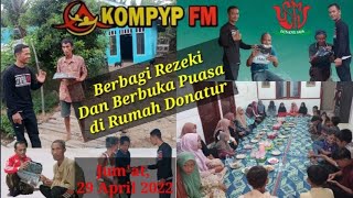 JALAN-JALAN SORE DAN BUKBER DI RUMAH DONATUR