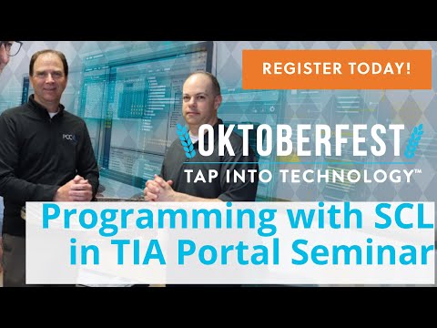 Programming with SCL in TIA Portal with S7-1200/1500 | PCC's Oktoberfest 2022