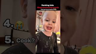 Ranking Kids Mispronouncing Words